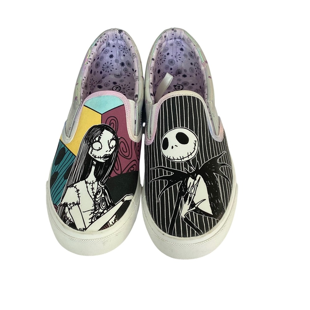 Disney Ground Up Nightmare Before Christmas Jack Sally Holographic Sneakers 7